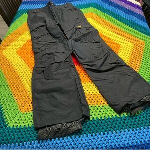 KIDS Project 13 P13 Black Snow Snowboarding Ski Pants XL